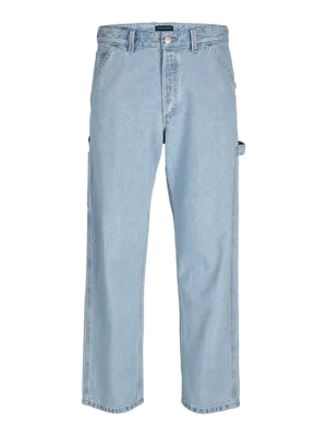 Ljusblå snickarjeans loose fit - EDDIE