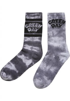 Green Day Tie Die Socks 2-pack