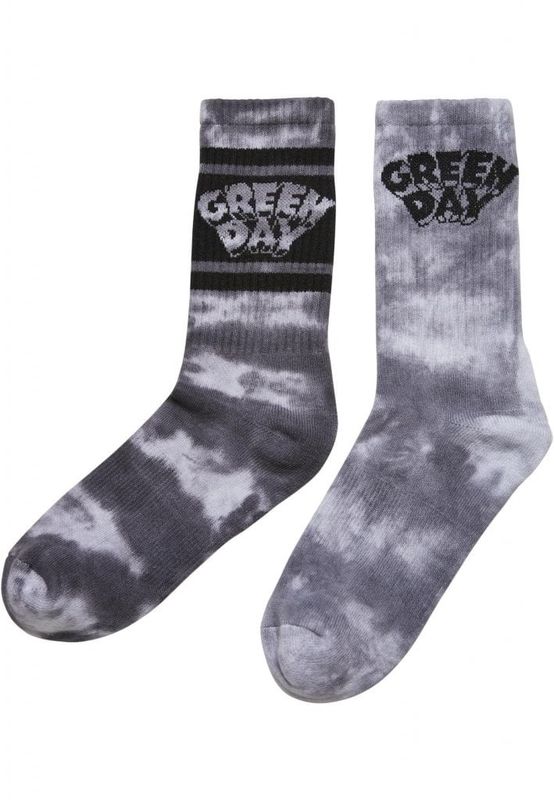 Green Day Tie Die Socks 2-pack