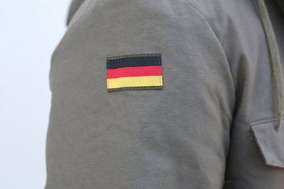 BW parka with teddy lining