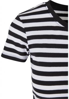 Women's short striped T-shirt