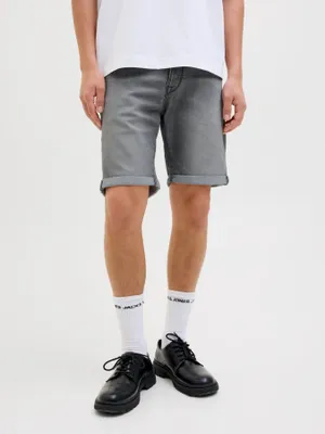 Grå jeansshorts herr