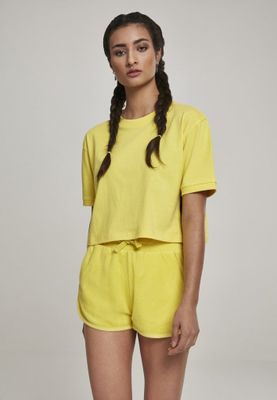 Short t-shirt with striped lady