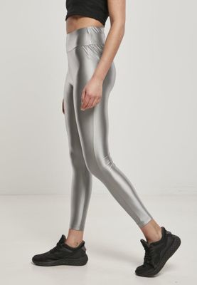 Metalic leggings with a high waist