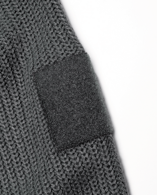 Fickor på bröst och axlar BW Cardigan Zip-Hoodie för herr – anthracite