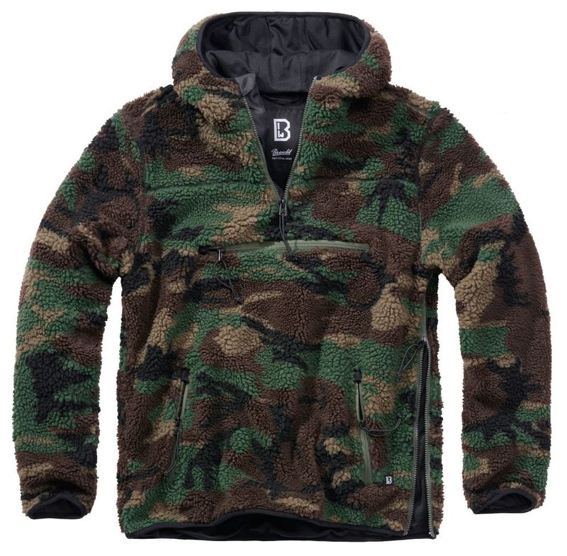 Teddyfleece worker pullover camo