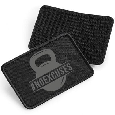 No Excuses fabric patch