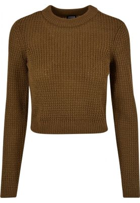 Short Waffle Sweater for Ladies