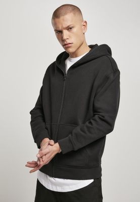Hoodie with zipper men in organic cotton