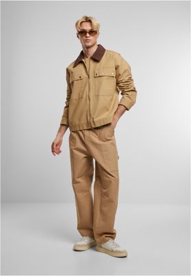 Bruna knäppningar och krage Mens Workwear Jacka för herr – unionbeige