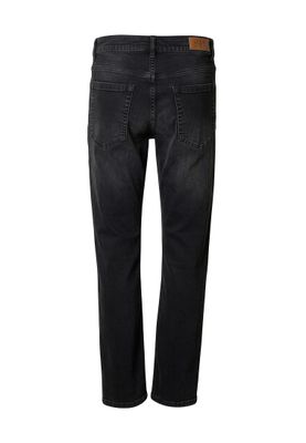 Jeans Basic för herr regular – svart tvättad