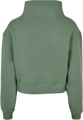 Ladies Organic Short High Neck Crew