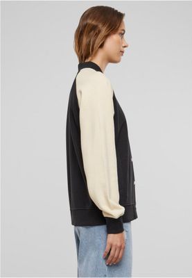 Raglan collegejakke til kvinder - Light Terry