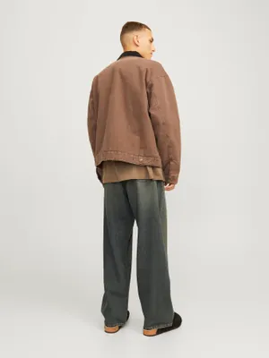 Loose fit jeans i blå denim - RON