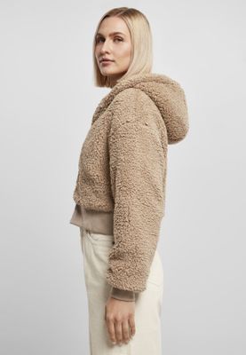 Short oversize teddy jacket