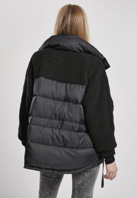 Ladies Sherpa Mix Puffer Jacket