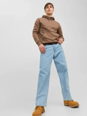 Ljusblå loose fit jeans herr - ALEX