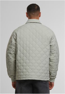 Rutor mönster Quilted Overshirt Rutigt Jacka för herr – Softsalvia