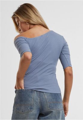 Ladies Organic Asymmetric Rib Tee