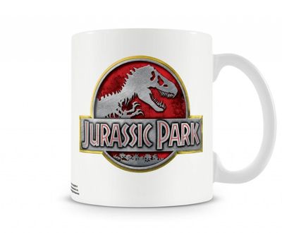 Jurassic Park Metallic Logo kaffemugg