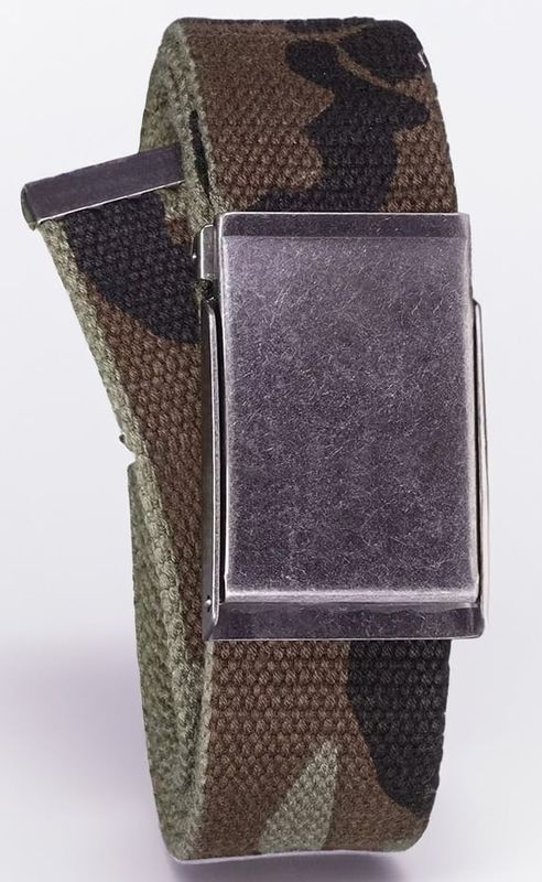 Canvas bælte woodland camo