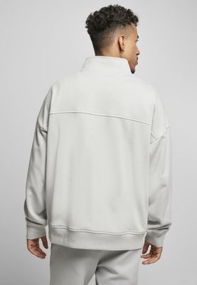 Sweatshirt med kort dragkedja i kragen