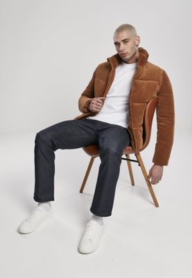 Puff jacket in corduroy