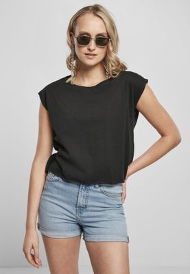 Short t-shirt with holkarm two-pack lady