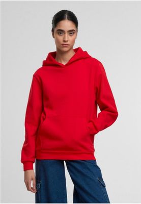Ladies Loose Light Brushed Fleece Hoody