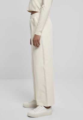 Straight and at soft ice trousers with press crease lady