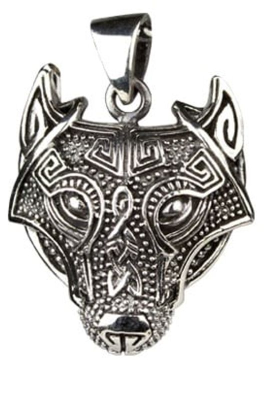 Celtic wolf - 925 sterling silver pendant
