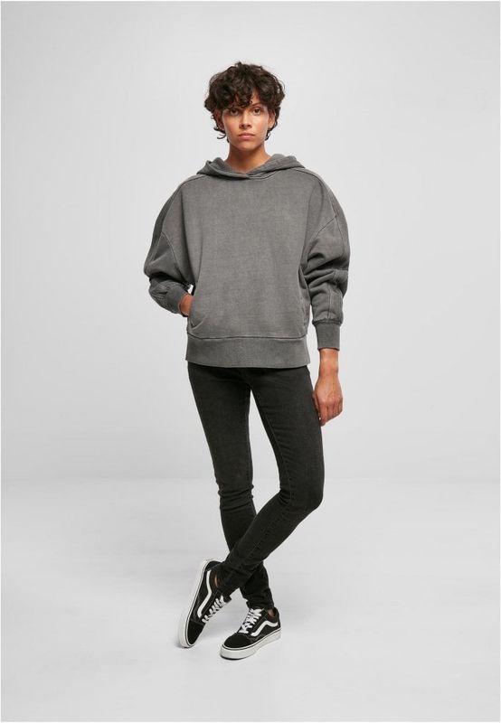 Ladies Heavy Terry Garment Dye Hoody