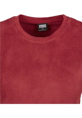 Ribbed short t-shirt ladies