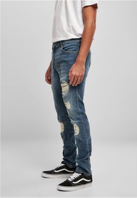 Heavy Destroyed Slim Fit Jeans