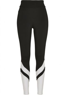 Sort og hvide leggings med høj talje