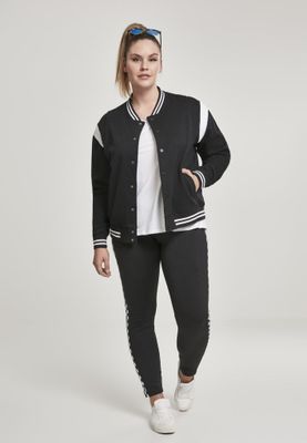 Black and white college jacket ladies