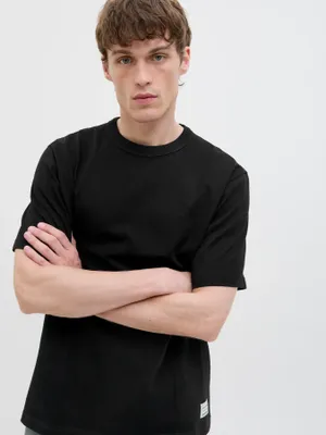 Loose fit T-shirt med rund hals - herr