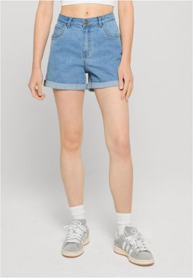 Shorts för dam – light blue washed