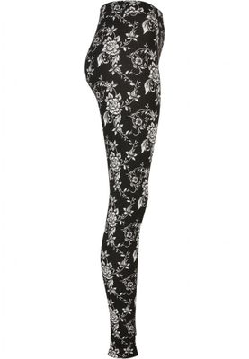 Black rose leggings