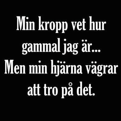 Min kropp vet T-shirt