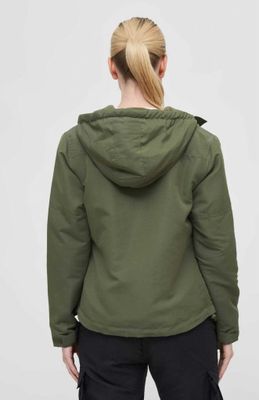 Lined windbreaker olive - Ladies