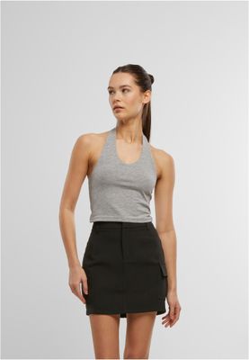 Halterneck Jersey Top i Modern Stil