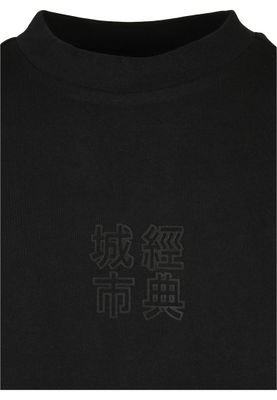 Sort kort kjole i t-shirt model