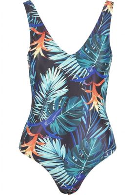 Swimsuit with high leg cut