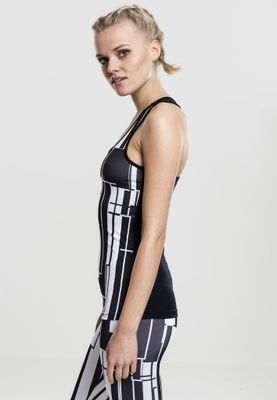 Sports top with graphic pattern ladies