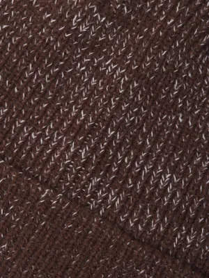 Stickad Mössa Herr – Varm Brun Beanie