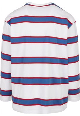 Men's long-sleeved wide-striped oversize sweater