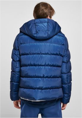 Hooded Puffer Jacka för herr – Spaceblue