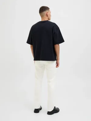 Vita slim fit jeans herr - GLENN