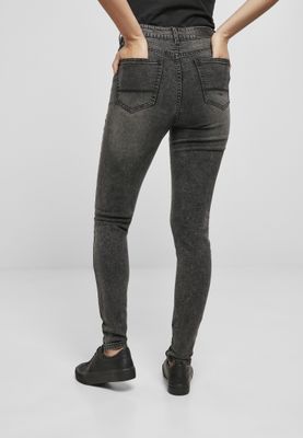 Jeans för dam slim – black stone washed